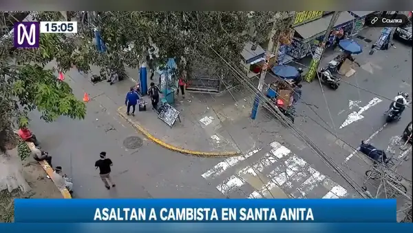 Santa Anita: delincuentes en moto asaltan a cambista y le disparan en plena vía pública