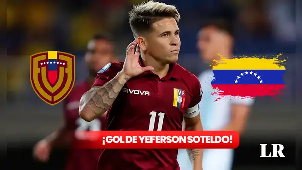 ¡GOL VINOTINTO! Yeferson Soteldo pone el 1 a 0 de Venezuela contra Chile