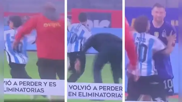 Niño entró al campo, dribleó a la seguridad y pudo cumplir su sueño de abrazar a Lionel Messi