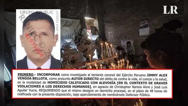 Un teniente coronel EP es señalado como presunto autor directo de muertes en Ayacucho