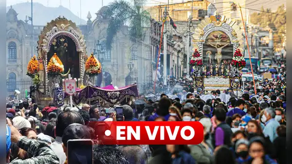 Tercer recorrido del Señor de los Milagros HOY EN VIVO: ubicación, rutas y desvíos de la procesión