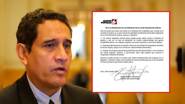 Mesías Guevara rechaza posible remoción de miembros de la JNJ: "No a la ruptura de poderes"