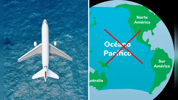 ¿Por qué los aviones no cruzan sobre el océano Pacífico para ir a ASIA? La respuesta es sorprendente