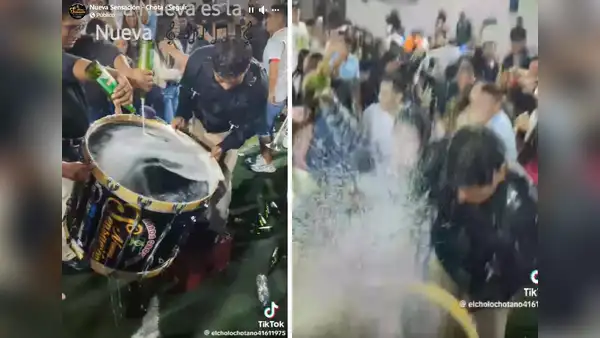 Banda de músicos de Cajamarca la rompe con el show de la cerveza: “Pobre instrumento”
