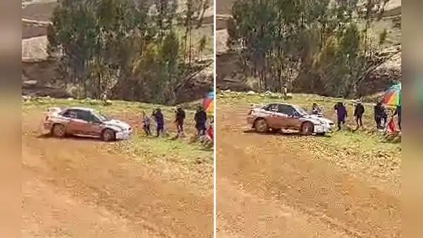 Rally Caminos del Inca 2023: piloto casi atropella a hombre en la etapa Lima-Huancayo