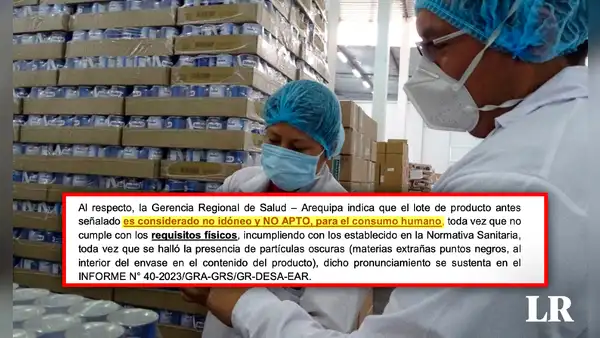 Qali Warma confirma que leche Bonlé de Gloria no es apta para el consumo