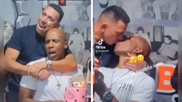 El 'Conejo' Rebosio celebra sus 47 años dándole un beso al 'Cuto' Guadalupe: "Todo fluyó"