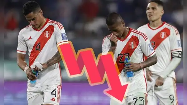 Selección peruana descendió varios puestos en ránking FIFA tras perder ante Chile y Argentina