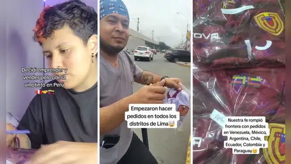 Venezolana decide vender camisetas de la Vinotinto en Perú y su vida da un giro inesperado: “Es una locura”
