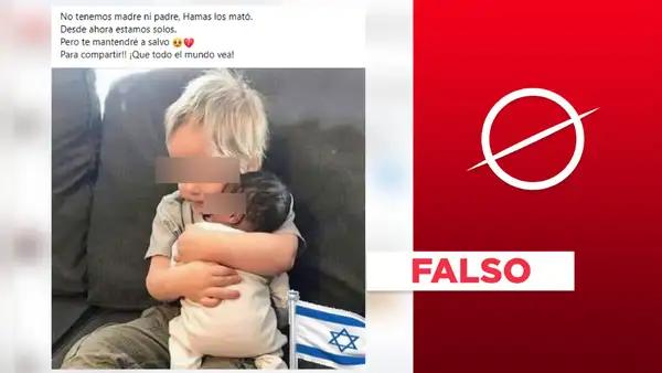 Imagen de niños "solos" no se capturó en la actual guerra de Israel y Hamás