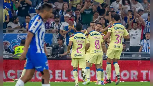 América goleó 3-0 a Monterrey y se consolida como líder del Torneo Apertura en la Liga MX