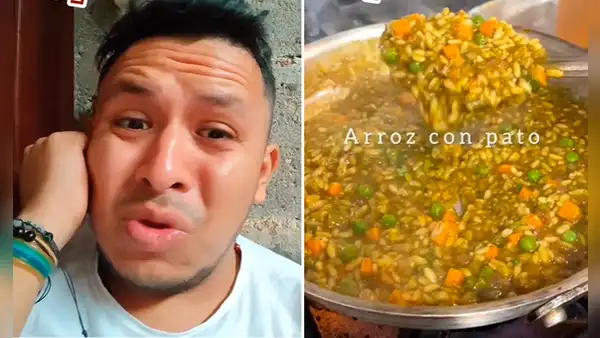 Chefs peruanos preparan arroz con pato norteño y hombre queda asombrado: “Parece aguadito”