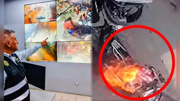 El Agustino: comerciantes lanzan advertencia a extorsionadores incendiando mototaxis de delincuentes