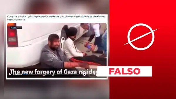 Video no evidencia a Hamás poniendo “sangre falsa” a gazatíes en la actual guerra