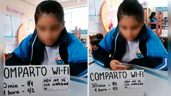 Escolar alquila WI-FI a compañeros de colegio en PERÚ y usuarios afirman: "Mente de tiburón"