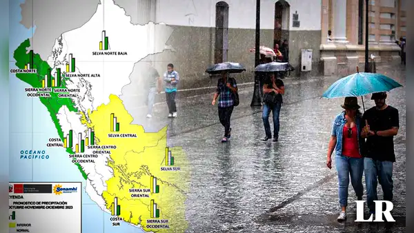 Senamhi: ¿cuál es el pronóstico de lluvias para noviembre y diciembre de 2023 en Perú?