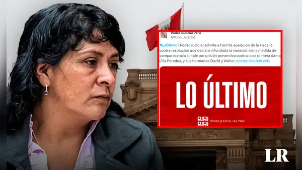 PJ admite a trámite apelación de la Fiscalía sobre prisión preventiva contra Lilia Paredes