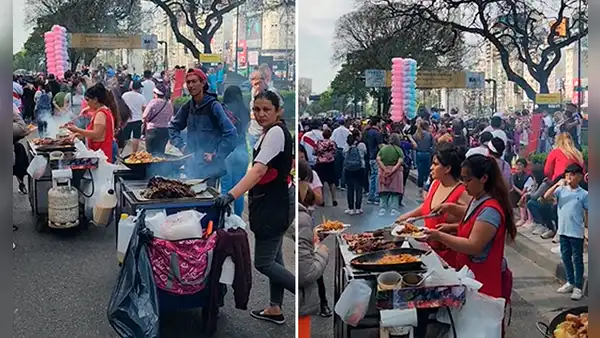 Peruanos en Argentina vendieron anticuchos por las calles de Buenos Aires : “Es lo mejor del mundo”
