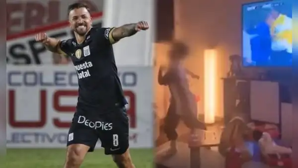 La emotiva celebración del hijo de Gabriel Costa tras el gol a la 'U': "Vamos, papá, confié en ti"