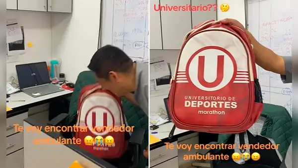 Peruano compra mochila con diseño de la ‘U’, pero descubre singular detalle: “Es para evitar el copyright”