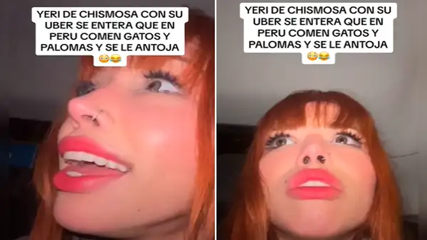 Reacción de influencer mexicana cuando le dicen que en Perú comen gatos y palomas se vuelve viral