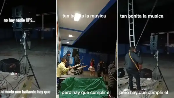 Orquesta muestra profesionalismo y brinda show sin público en Puno: “Díganme que es ensayo”