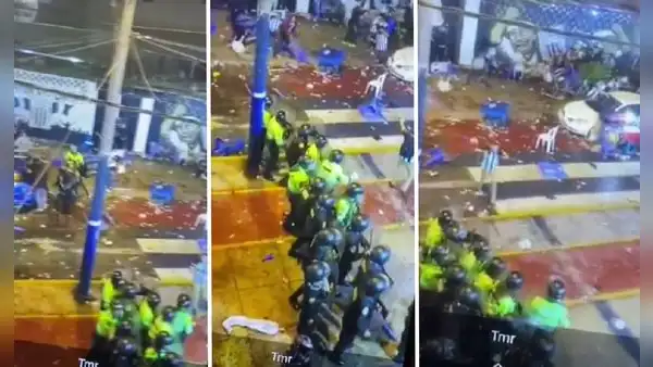 Hinchas de Alianza Lima lanzan sillas contra PNP y agreden a caballo de guardia tras derrota ante la 'U'