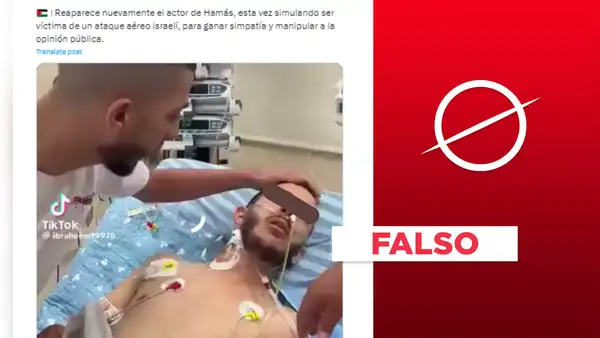 Video no muestra a un “actor de Hamás” fingiendo ser víctima de un ataque aéreo israelí