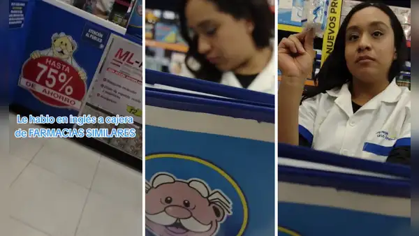 Mexicano le habla en INGLÉS a cajera de farmacia, pero ella lo sorprende: “Era atenderlo, no humillarlo”