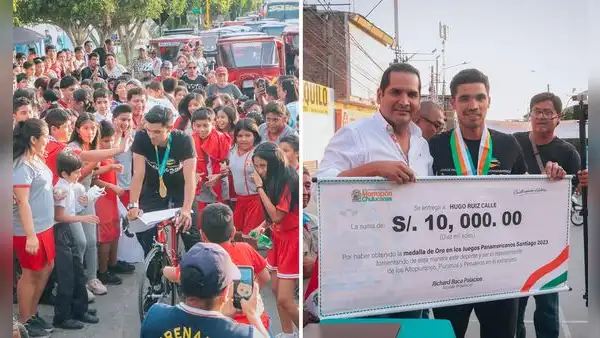 ¡Hijo predilecto! Medallista de oro Hugo Ruiz recibió S/10.000 tras reconocimiento en Piura