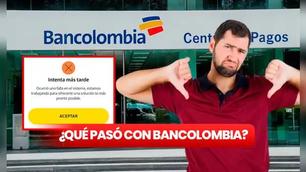 ¿Qué le pasó a Bancolombia? Usuarios reportan caída de los canales virtuales