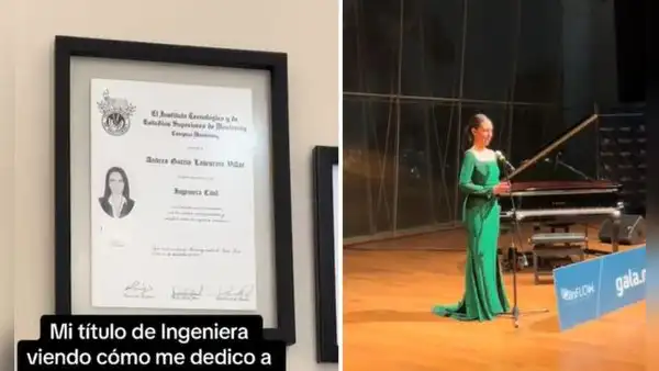 Mujer que se graduó como ingeniera civil sorprende con su segunda profesión: “Ganó la felicidad”