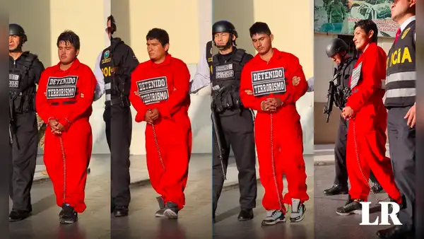 Sendero Luminoso: así presentaron a los 4 terroristas capturados por la Dircote en Ayacucho