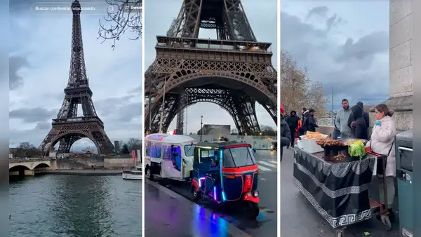 Peruano visita PARÍS y descubre a anticuchera y motaxistas cerca de la torre EIFFEl: “La tía veneno”