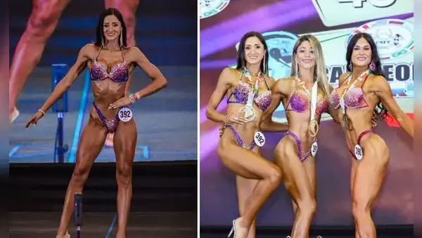 Vivian Baella se luce en campeonato de fisicoculturismo y gana medalla de plata