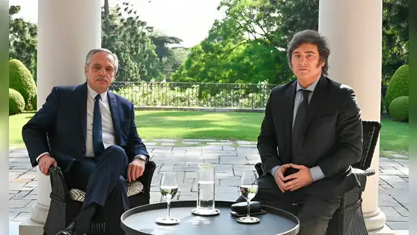 Javier Milei y Alberto Fernández se reúnen para iniciar proceso de transición en Argentina
