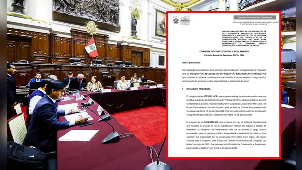 Comisión de Constitución aprueba predictamen que permite a médicos ejercer doble empleo