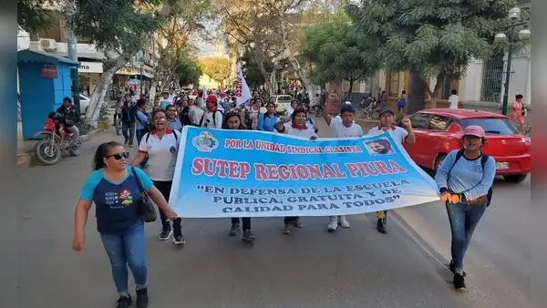 Protestas en Piura: profesores acatarán paro este jueves 23
