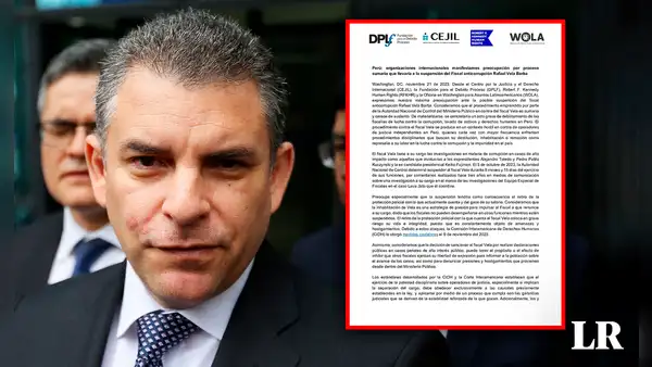 Organizaciones internacionales expresan su preocupación por suspensión del fiscal Rafael Vela