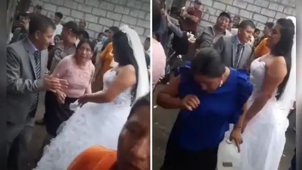 Festejan matrimonio con banda en vivo y bailes, pero inusual actitud de la novia es viral en TikTok