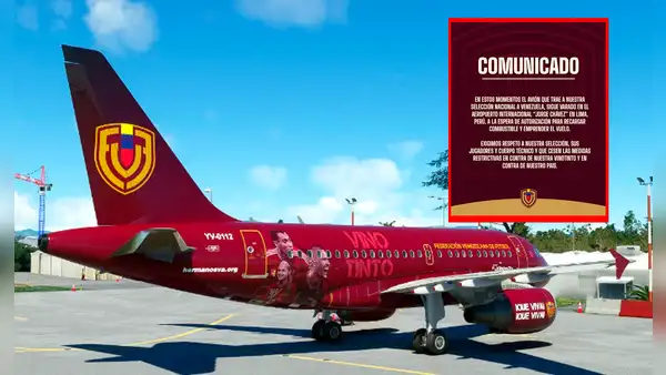 Avión de la Vinotinto no despega del Jorge Chávez porque no le autorizan recargar combustible