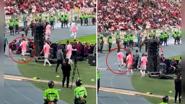 Sergio Peña se molestó por no jugar con la selección peruana y casi termina lastimando a una persona