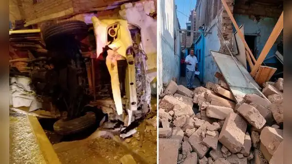 Cercado de Lima: combi con más de S/30.000 en papeletas chocó contra una vivienda
