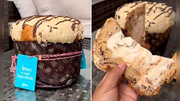 Peruana encuentra panetón relleno de helado y usuarios reaccionan: “Que también saquen de cerveza”