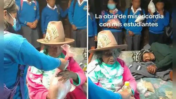 “¡Qué gran maestro!”: docente motivó a que escolares entreguen apoyo a adultos mayores en Áncash