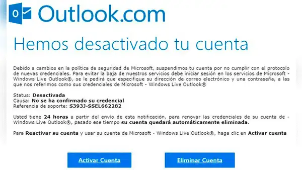 ¿Qué hacer si recibiste un correo para decirte que desactivarán tu cuenta de Outlook o Gmail?