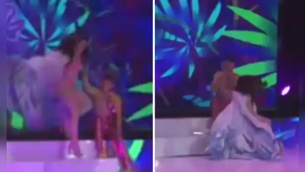 Kyara Villanella tropezó en su presentación final del Miss Teen Universo y cayó de las escaleras