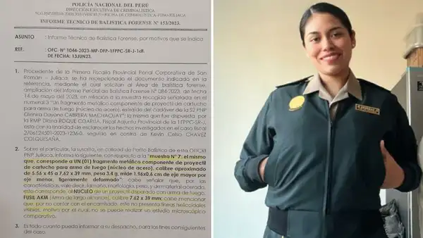 Juliaca: bala que mató a policía mujer en operativo provino de arma AKM de PNP