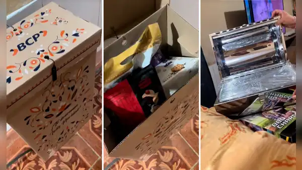 Peruana muestra la canasta navideña del BCP, pero usuarios dicen: “Nadie supera la Caja Huancayo”