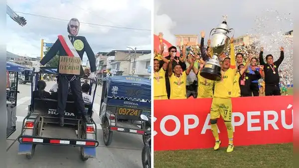 “Arrelucea presidente”: hinchas de ADA pasearon peculiar muñeco tras el título de Copa Perú